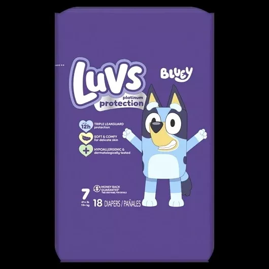 P&g Retail- Health & Beauty Luvs Platinum Protection Diapers Base Version 2 X/duo 7/Giant Plus 4 - 18 Cnt - 18 Count - 4 Per Case