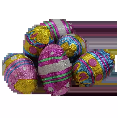 Palmer Chocofluff Foil Eggs 2 lb. Bulk Bag