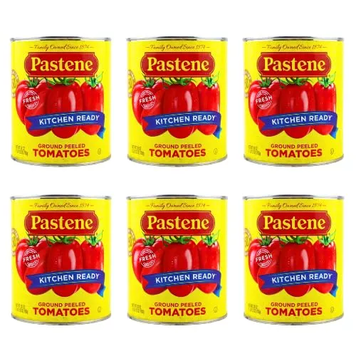 Pastene"Kitchen Ready" Ground Peeled Tomatoes - 28 Oz (6 Pack)
