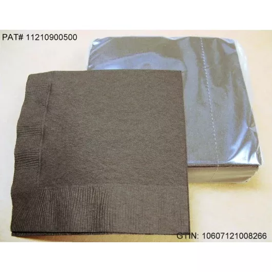 Paterson Paper Paterson Black Beverage Napkin 20 - 50 Each - 20 Per Case