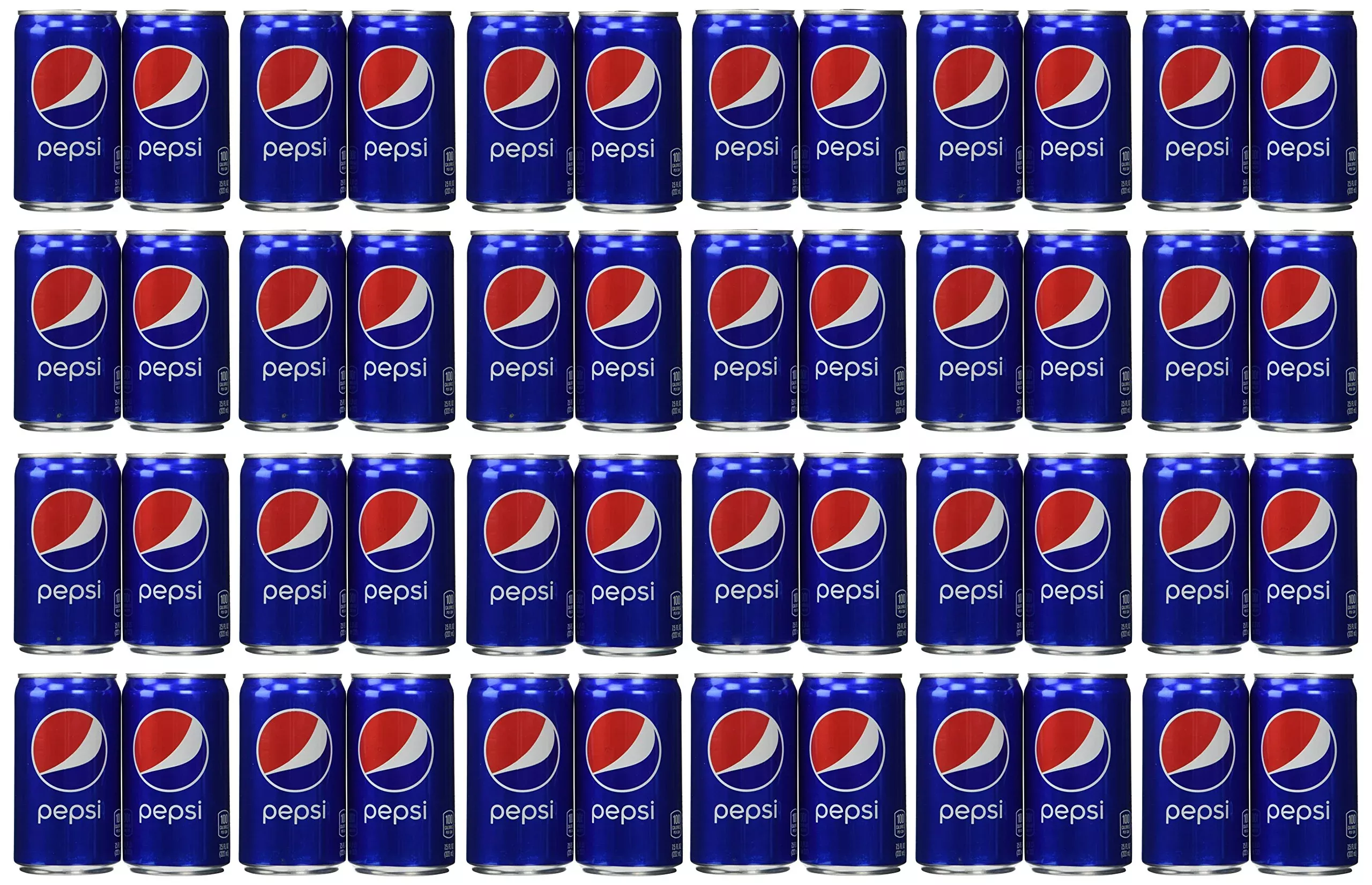 Pepsi Cola Soda 7.5Oz Mini Cans 3/8 Packs (24 Cans)