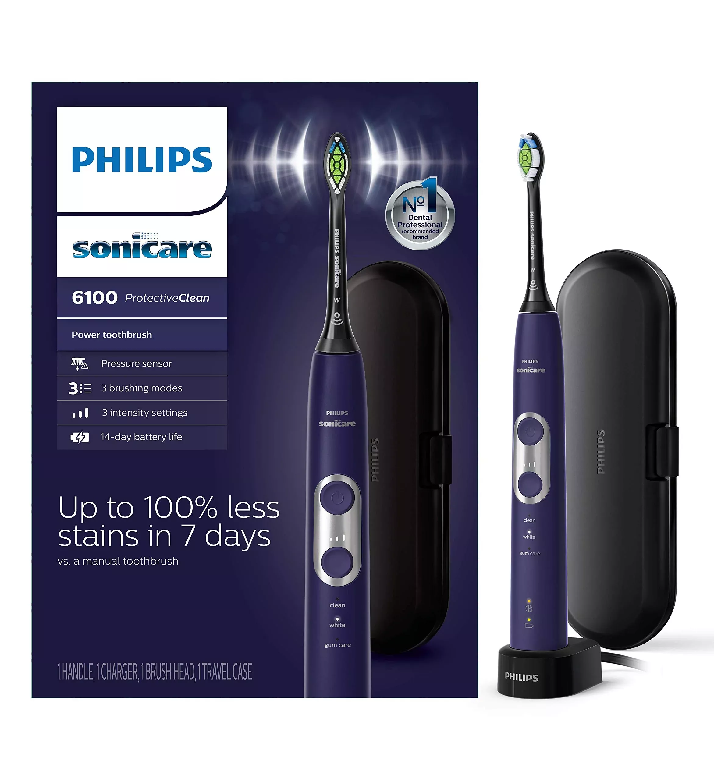 Philips Sonicare ProtectiveClean 6100 Rechargeable Electric Toothbrush