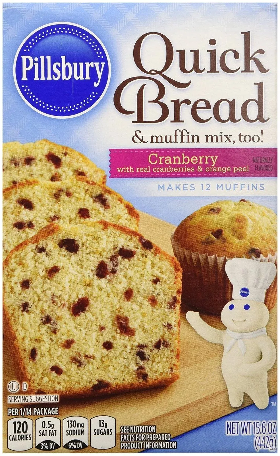 Pillsbury Cranberry Quick Bread Mix - 15.6 Oz