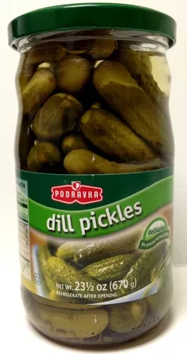 Podravka Dill Pickles Gherkins, 23.5 oz | 670g