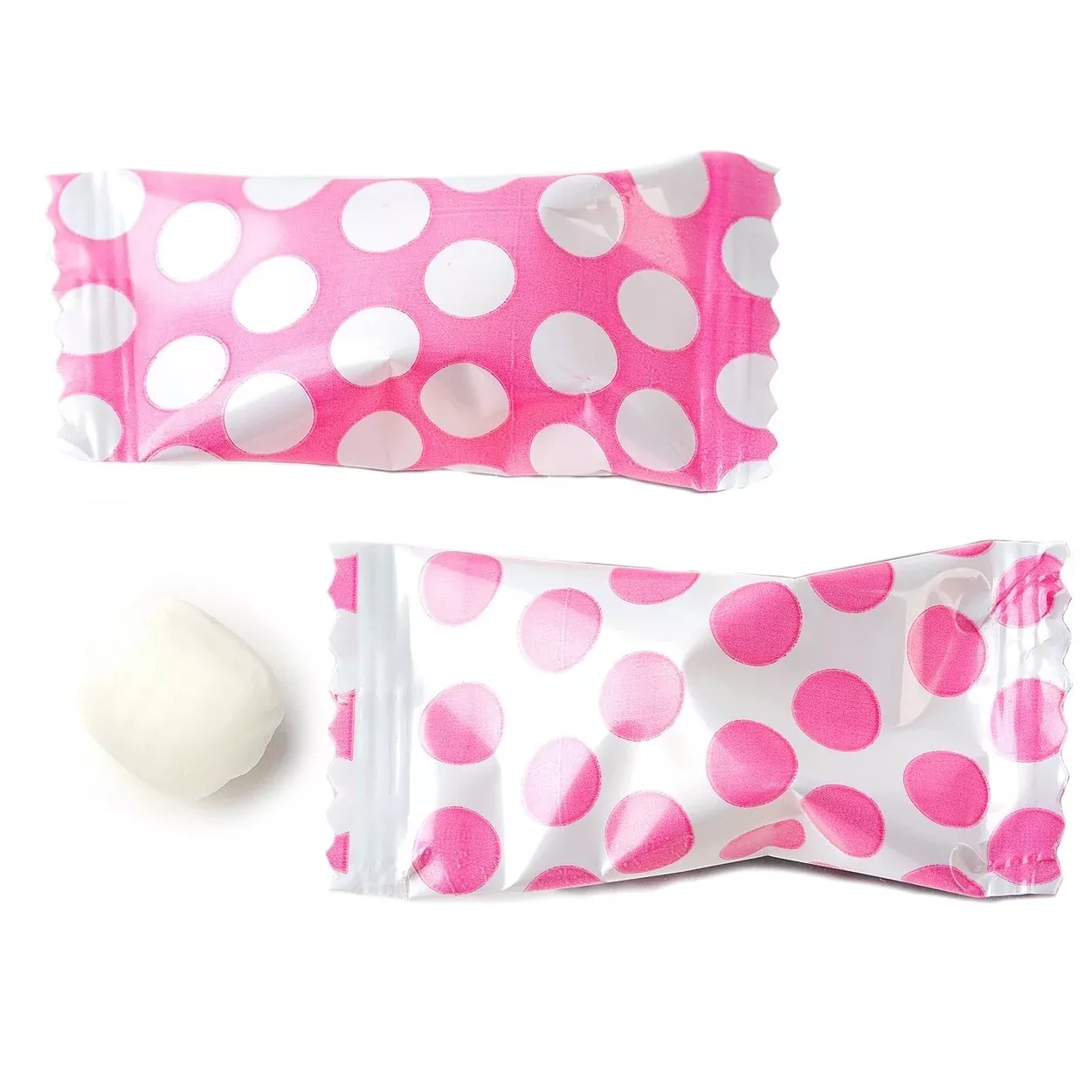 Polka Dot Peppermint Balls 100Ct - After Dinner Mints Individually Wrapped - Soft & Savory (Black And White)