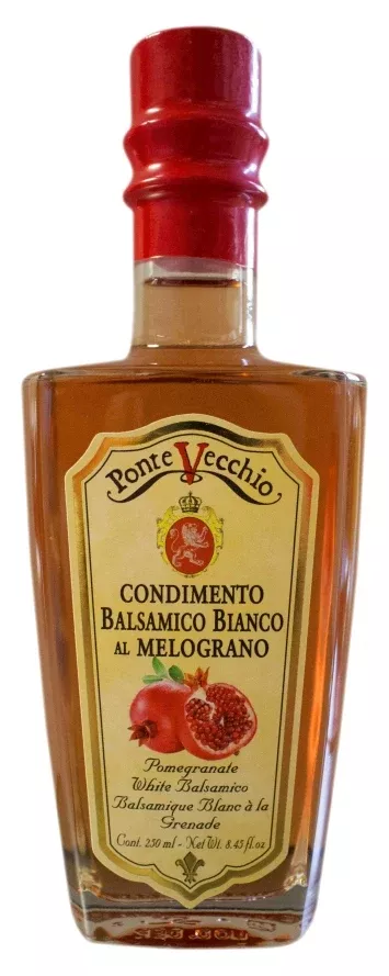 Ponte Vecchio Balsamico Bianco, White Balsamic Flavored Pomegranate, 8.45 fl oz | 250ml