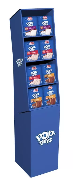 Pop-Tarts Toaster Pastries Assorted Flavors Floor Display - 48ct