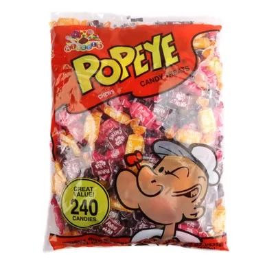 Popeye Candy Fruit Chews 240 Piece