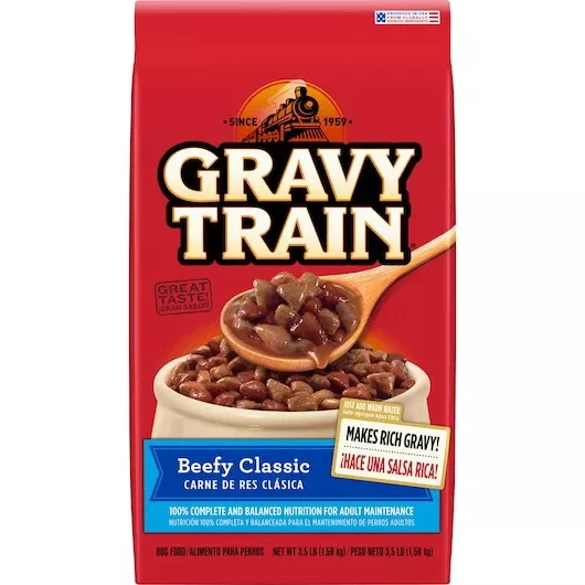Post Consumer Brands PET Gravy Train Beefy Classic 4 - 56 Ounce