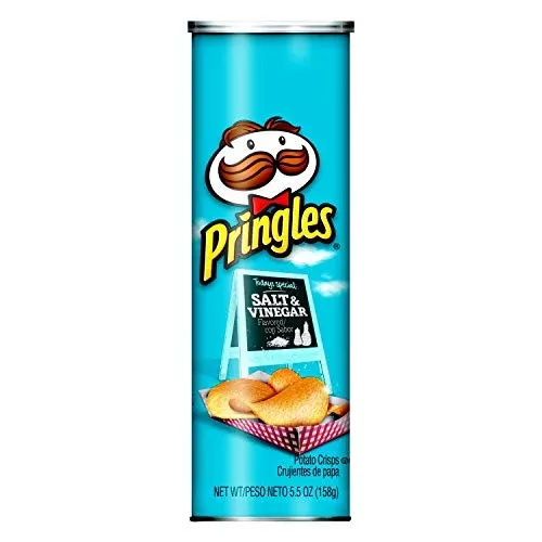 Pringles Potato Chips Salt and Vinegar 5.1 oz