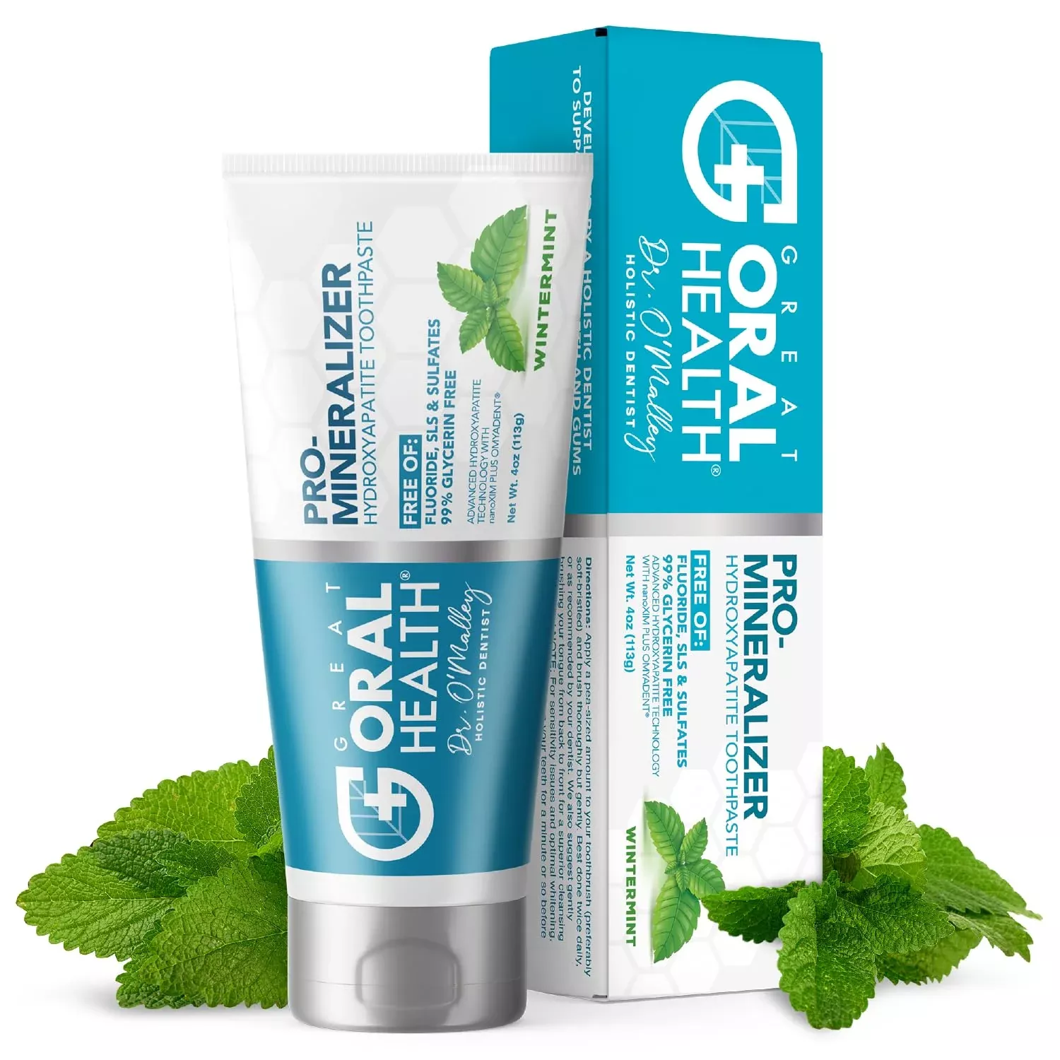Pro-Mineralizer Toothpaste - Nano Hydroxyapatite & Enamel Support Toothpaste W/Xylitol Aloe Vera & Sea Salt - Anti Cavity & Fluo