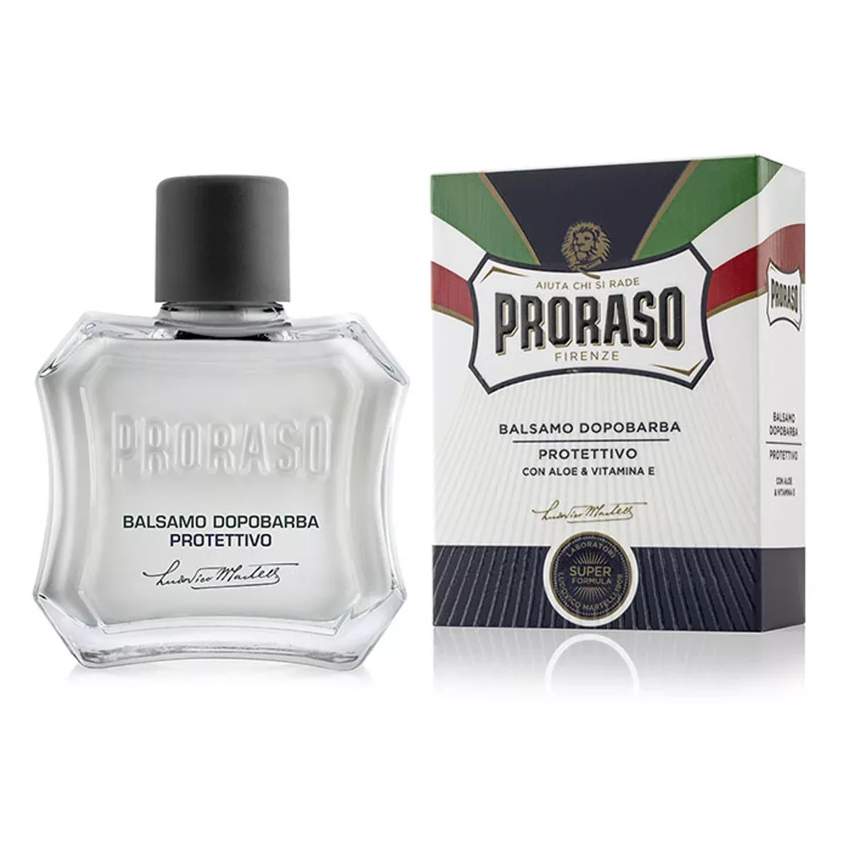Proraso Aftershave Balm, Protective, with Aloe and Vitamin E, 3.4 oz
