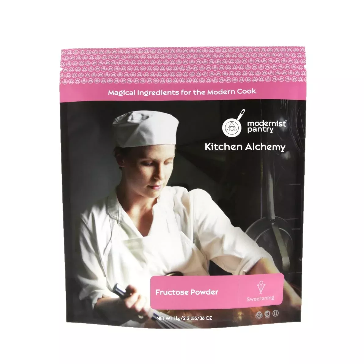 Pure Fructose Granulated Powder Vegan Gluten-Free Ou Kosher Certified - 1Kg/2.2Lbs/36Oz.