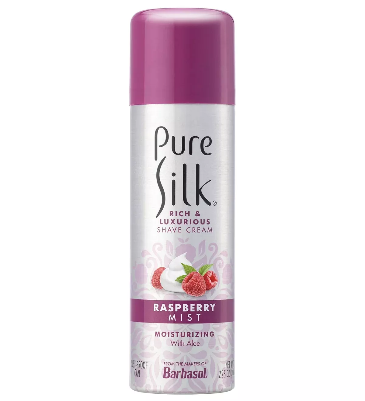 Pure Silk Raspberry Mist Shaving Cream - 7.2 oz