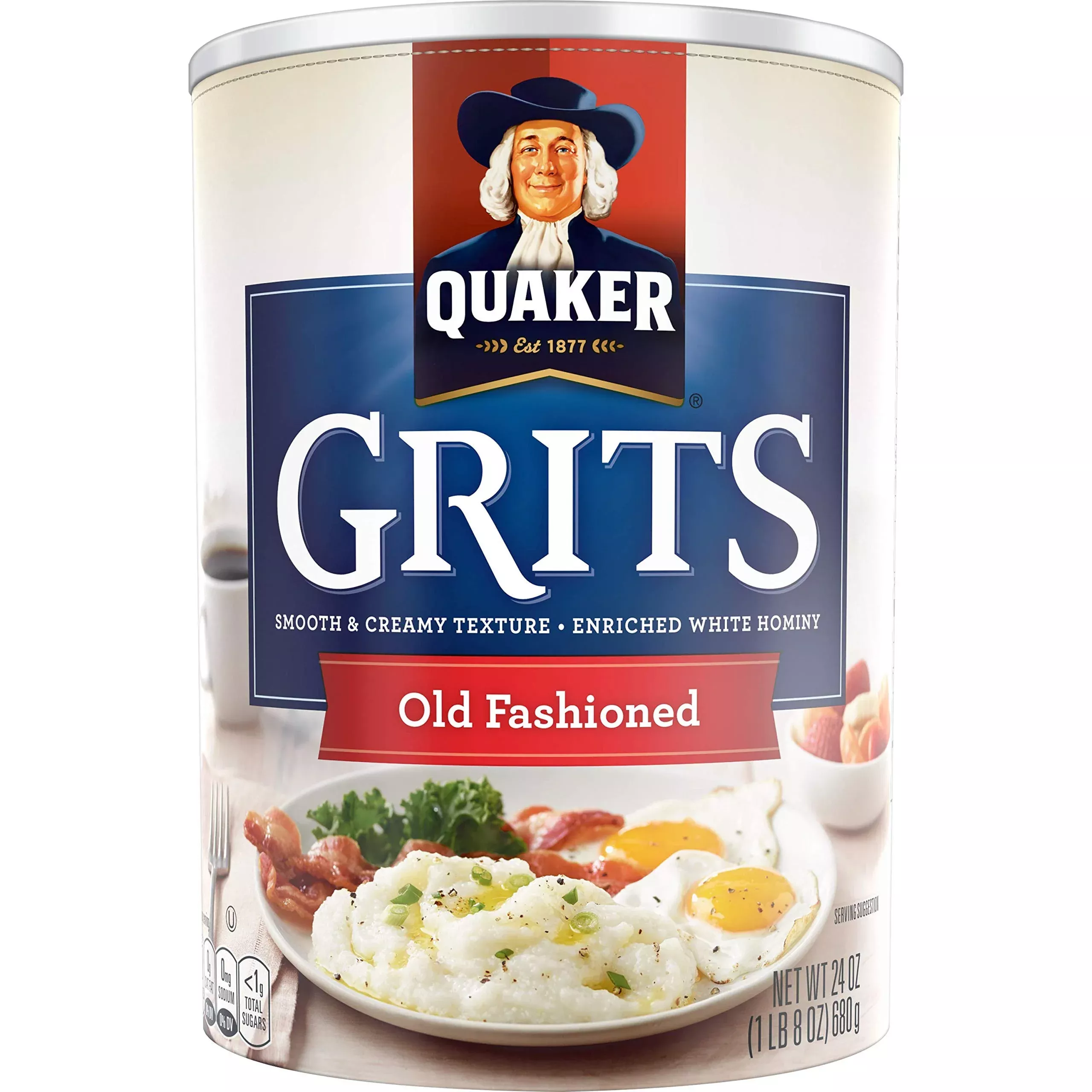 Quaker Old Fashioned Smooth & Creamy Grits, 24 Oz - Pack Of 4