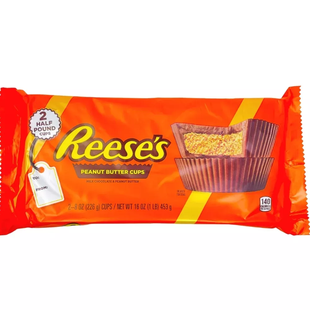 Reese's Giant Peanut Butter Cups 2 Cups 1 LB Each