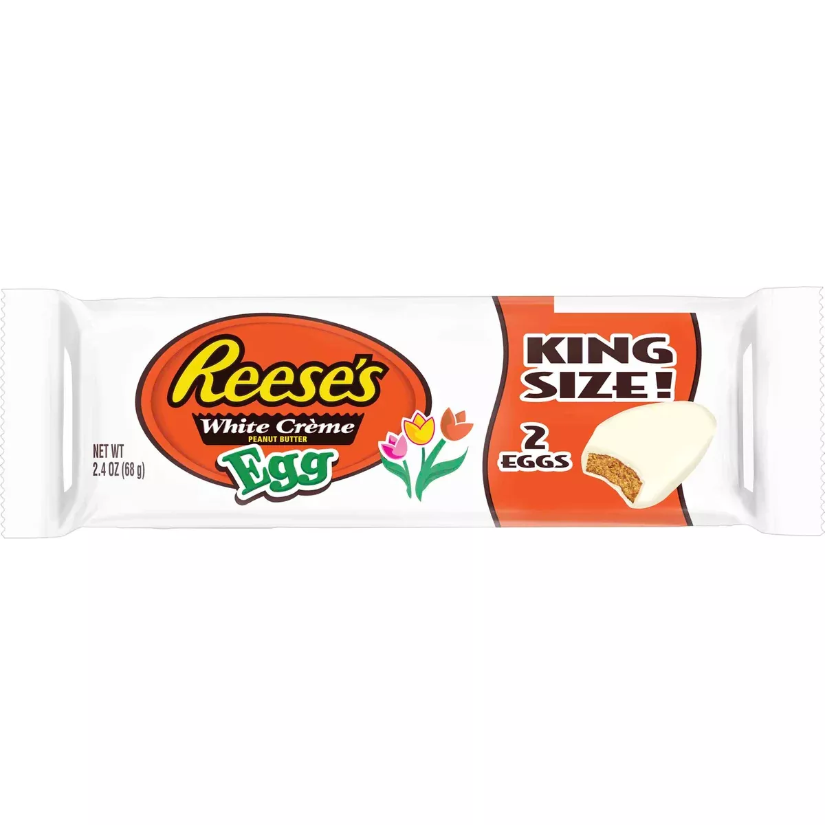 Reese White Chocolate Peanut Butter Eggs King Size 24 Pack
