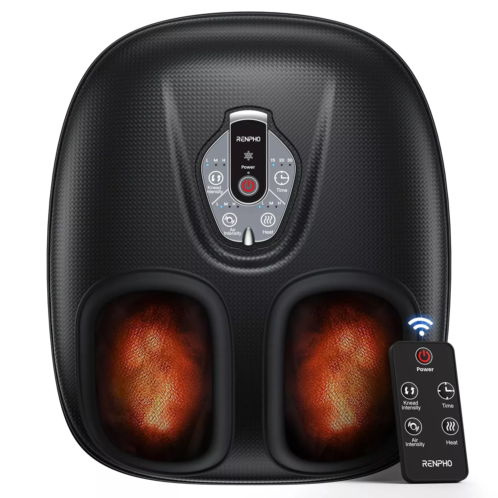 Renpho Foot Massager Machine With Air Compression & 3 Heating Levels,