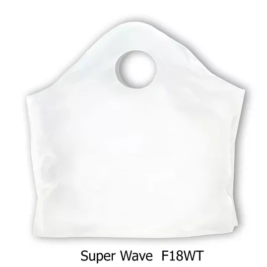 Revolution Consumer Solutions Command Packaging White Wave Plastic Carry Out Bag 16 X 16 X 8 - 500 Per Case
