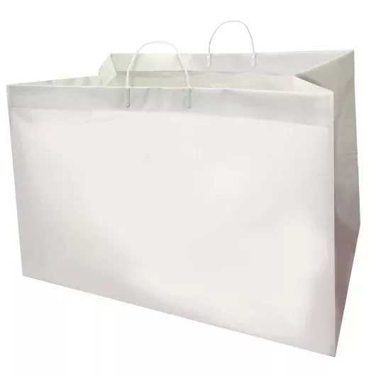 Revolution Consumer Solutions Pak-sher Plastic White Shopping Carry Out Bag 1 - 50 Each - 1 Per Case
