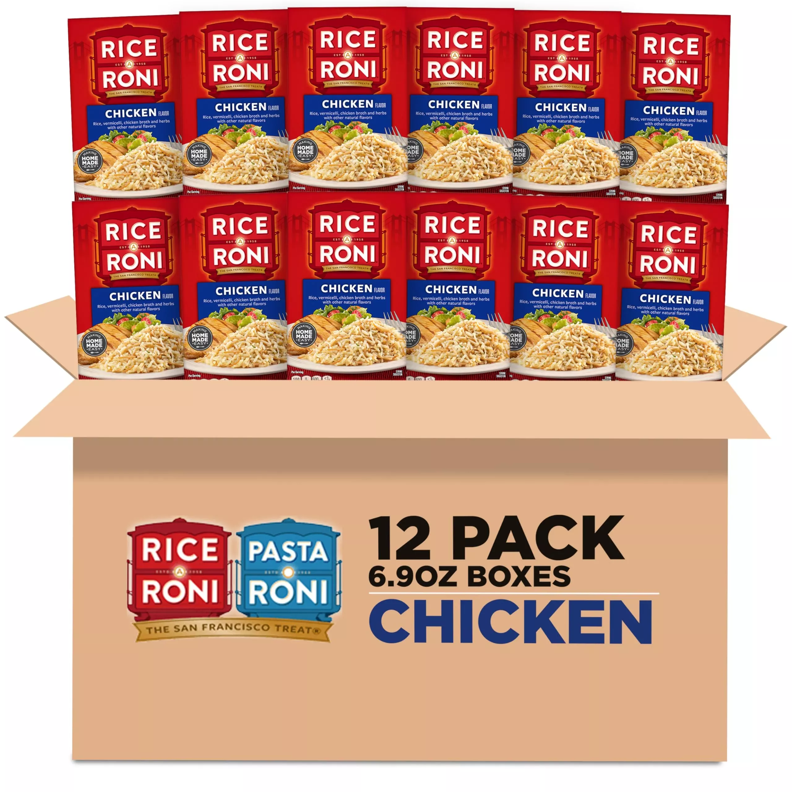 Rice A Roni, Chicken, 6.9Oz Boxes (12 Pack)