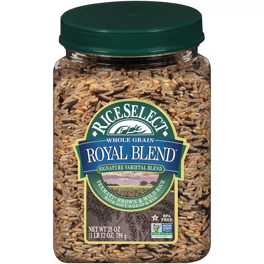 Riceselect Whole Grain Royal Blend With Wild Rice, Brown, 28 Oz, 4 Count