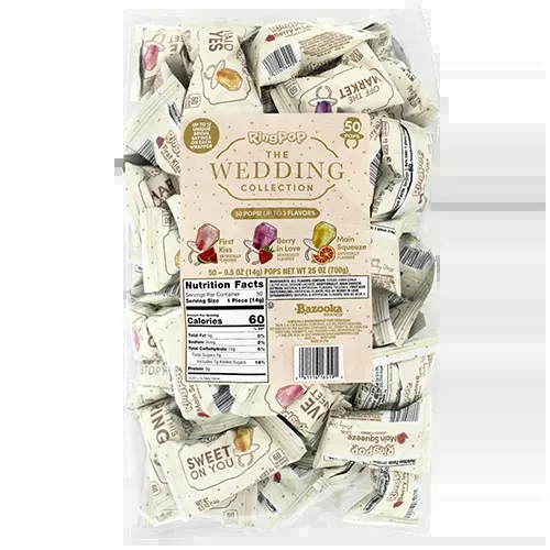Ring Pop The Wedding Collection, 50 Count, 25 oz Bulk Bag