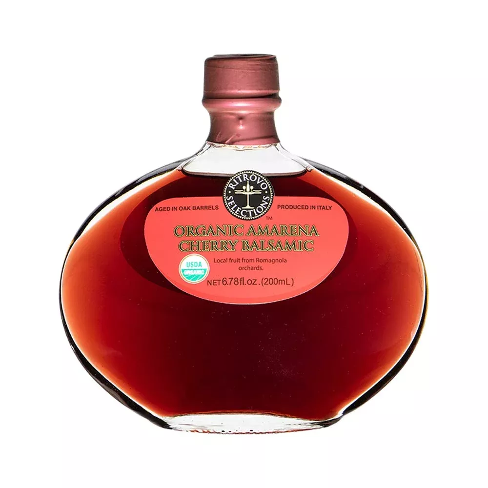 Ritrovo Selections Organic Balsamic Vinegar 6.78Fl.Oz. (200Ml) (Cherry)