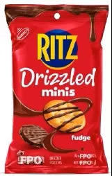 Ritz Mini Fudge Drizzled Crackers 4 oz