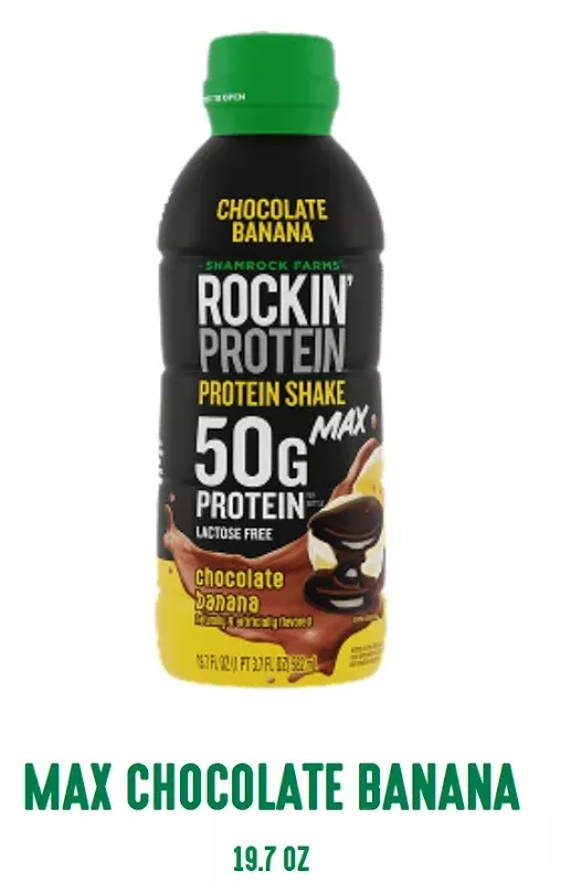 Rockin' Protein Chocolate Banana Builder Max Protein Shake - 19.7 oz 12ct