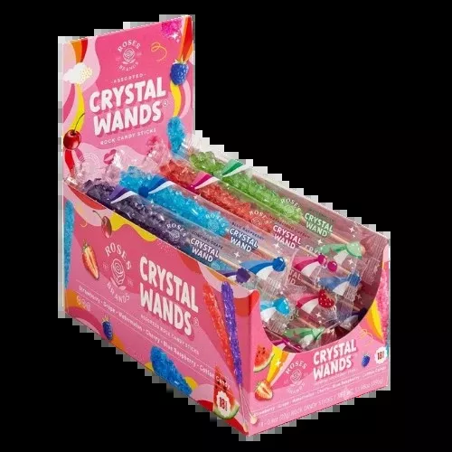 Roses Brands Assorted Rock Candy 18 Count Case