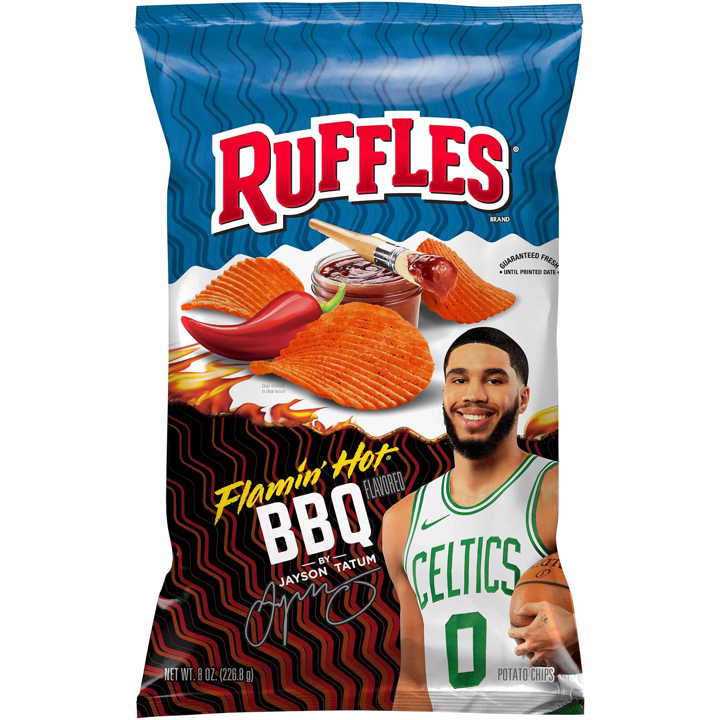 Ruffles Flamin' Hot Bbq, 8.0 Oz