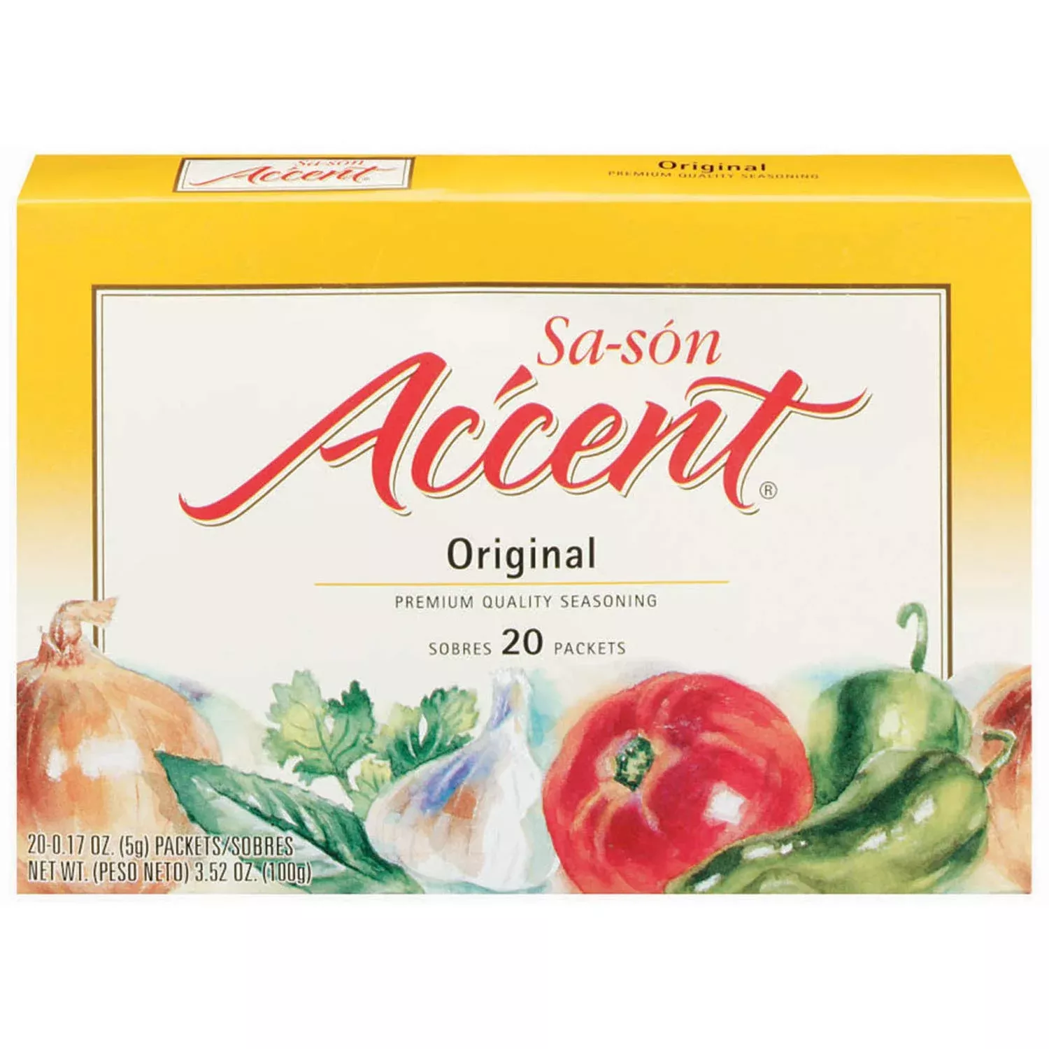 Sa-Son Accent Seasoning, Original Flavor, 20 Packets (Pack Of 18)