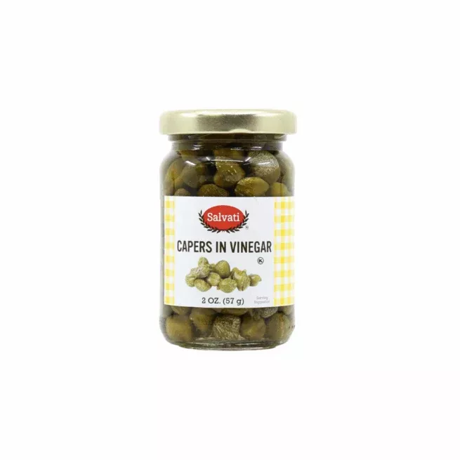 Salvati Capers in Vinegar, 2 oz Jar