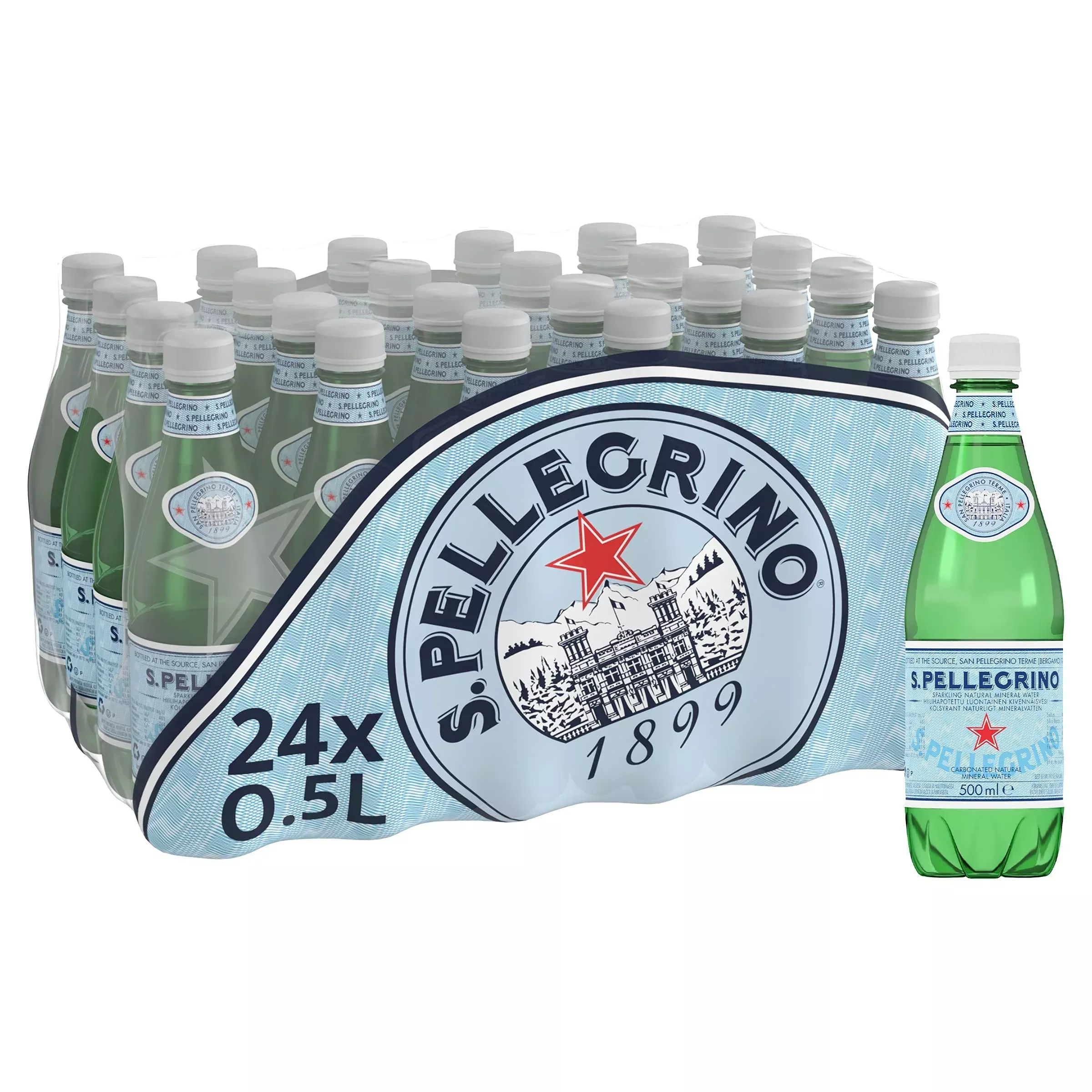 San Pellegrino 500Ml Pet 16.9-Ounce (Pack Of 24)