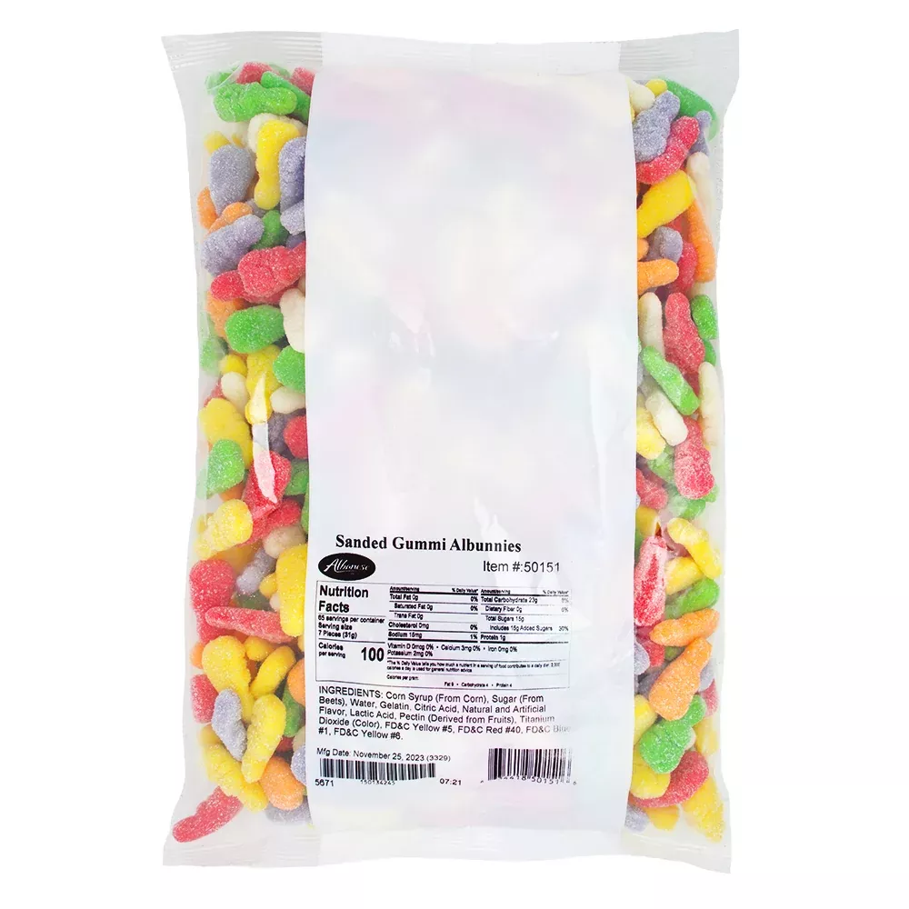 Sanded Gummi Albunnies - 4.5lbs.