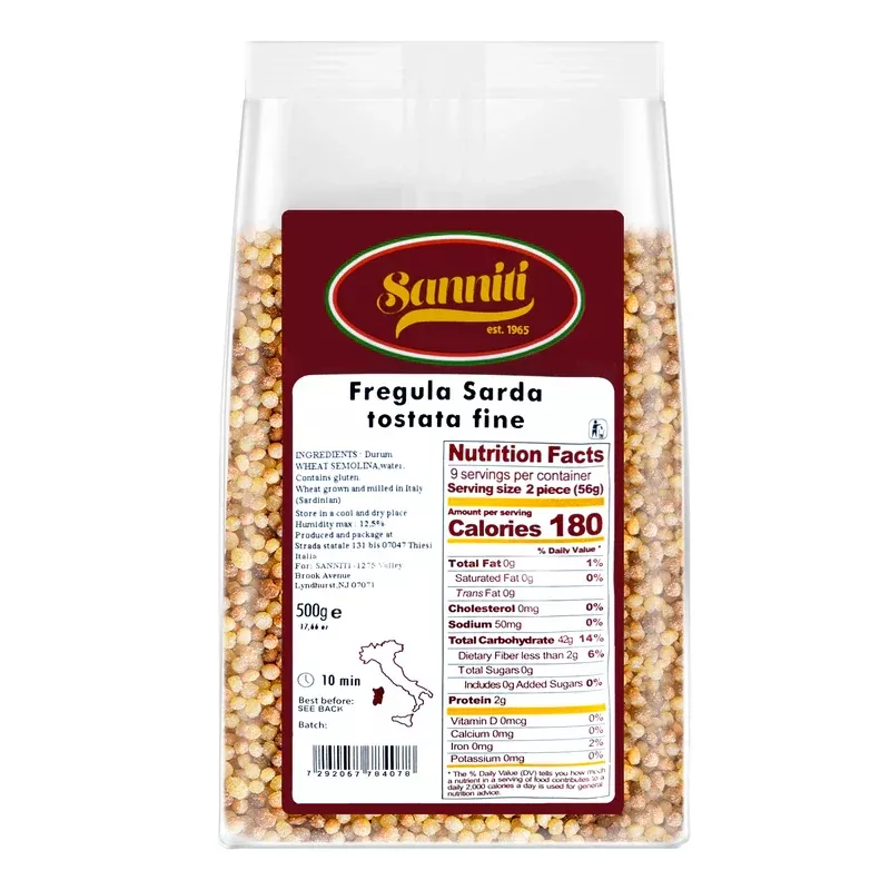 Sanniti Fregula Sarda, Toasted Fine,17.6 oz | 500g