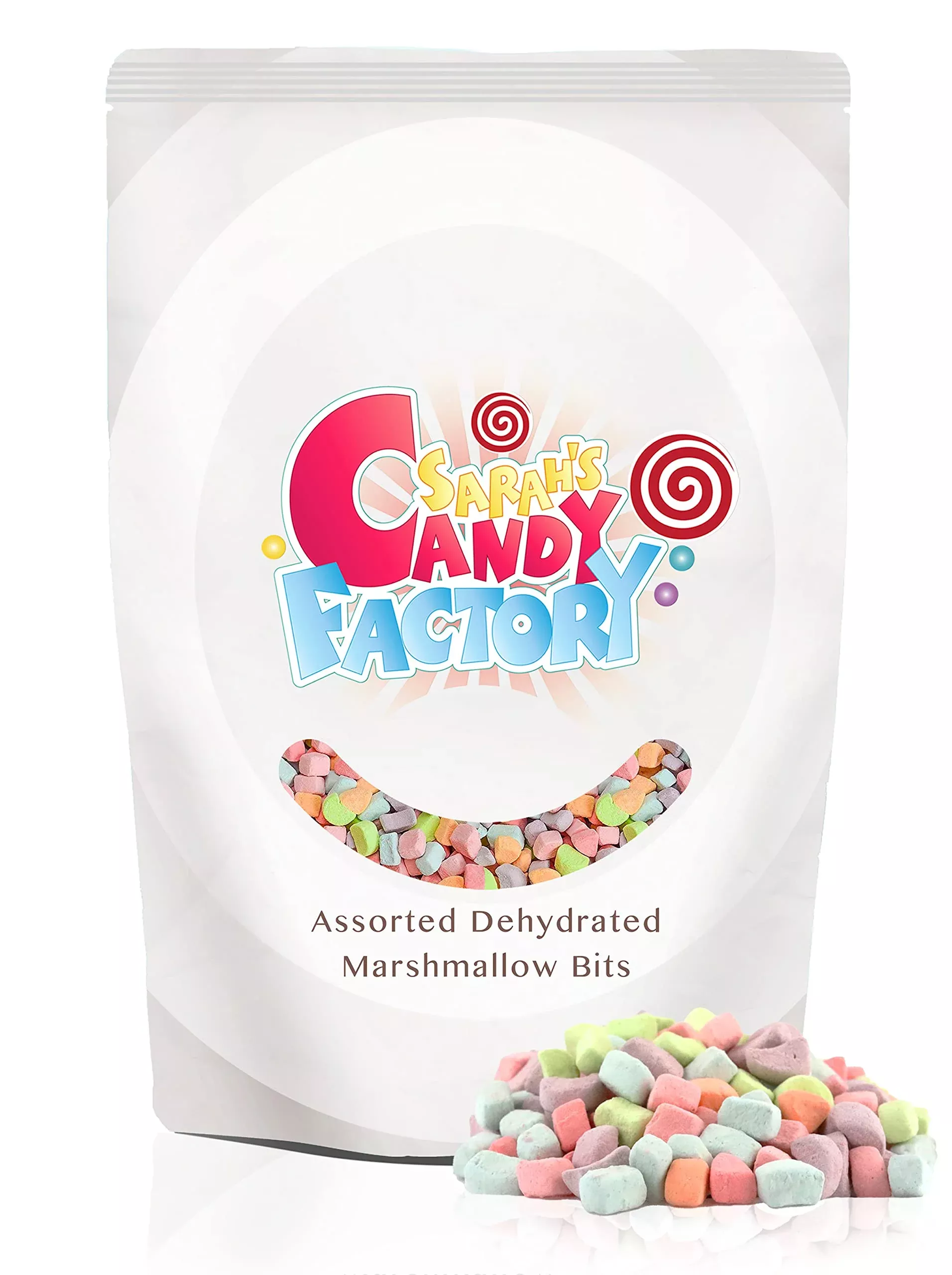 Sarah'S Candy Factory, Sarahs Candy Factory Assorted Dehydrated Marshmallow Bits In Resealable Bag, 1Lb