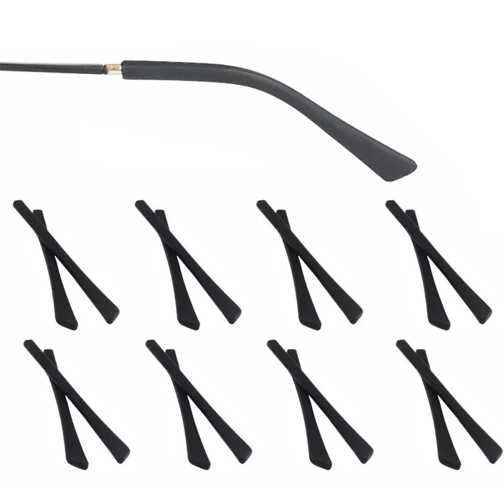 Shamzbest Eyeglass Replacement Temples, Silicone Eyeglass End Tips Ear