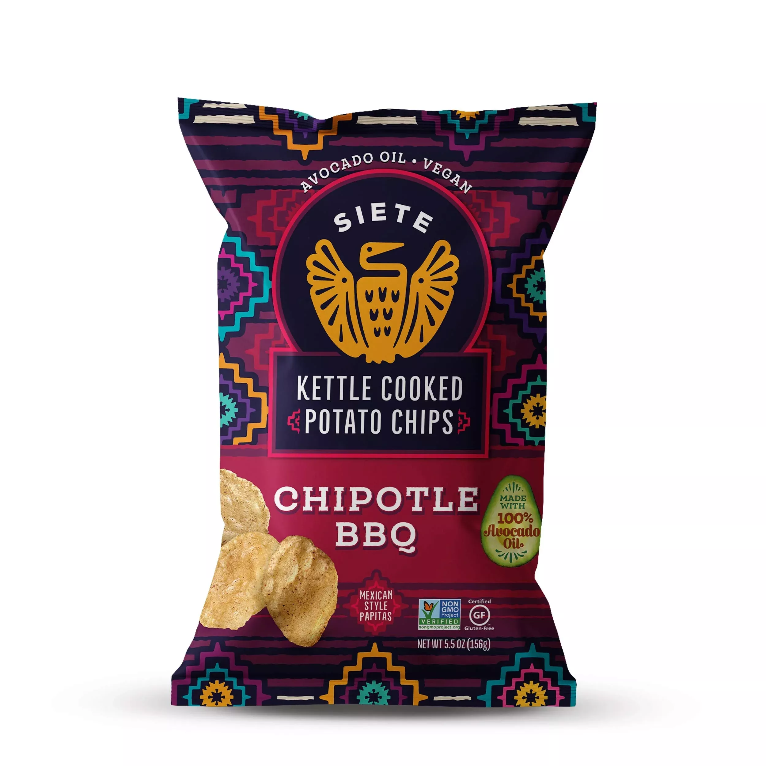 Siete Grain Free Potato Chips | Kettle Cooked | Gluten Free Chips | Vegan Snacks | Non Gmo | Sea Salt, (Pack Of 6)