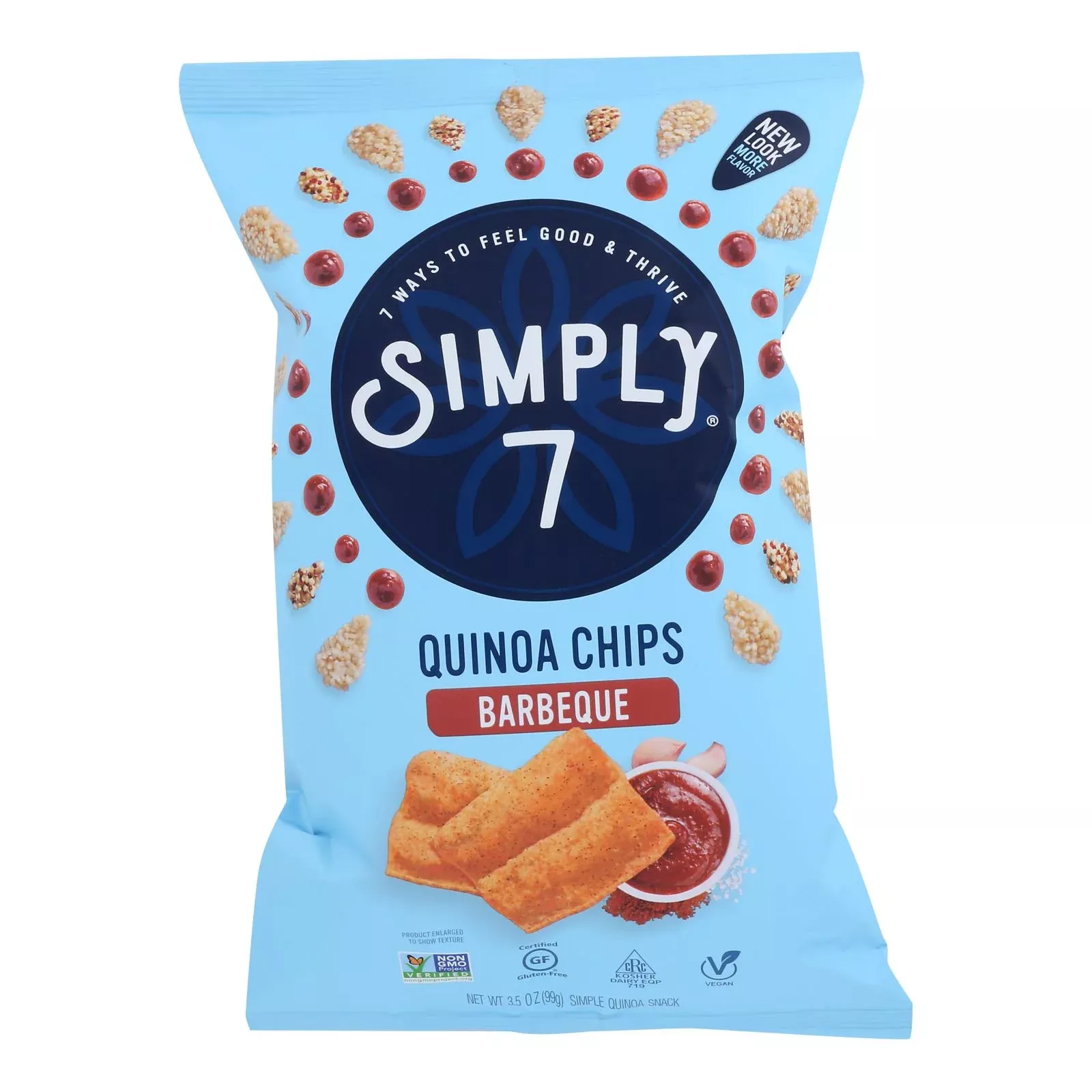 Simply 7 - Chips Quinoa Barbeque - Case of 8-3.5 Ounce