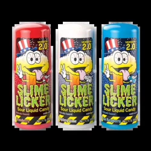 Slime Licker 2.0 Fourth of July Sour Liquid Candy, 2 oz.