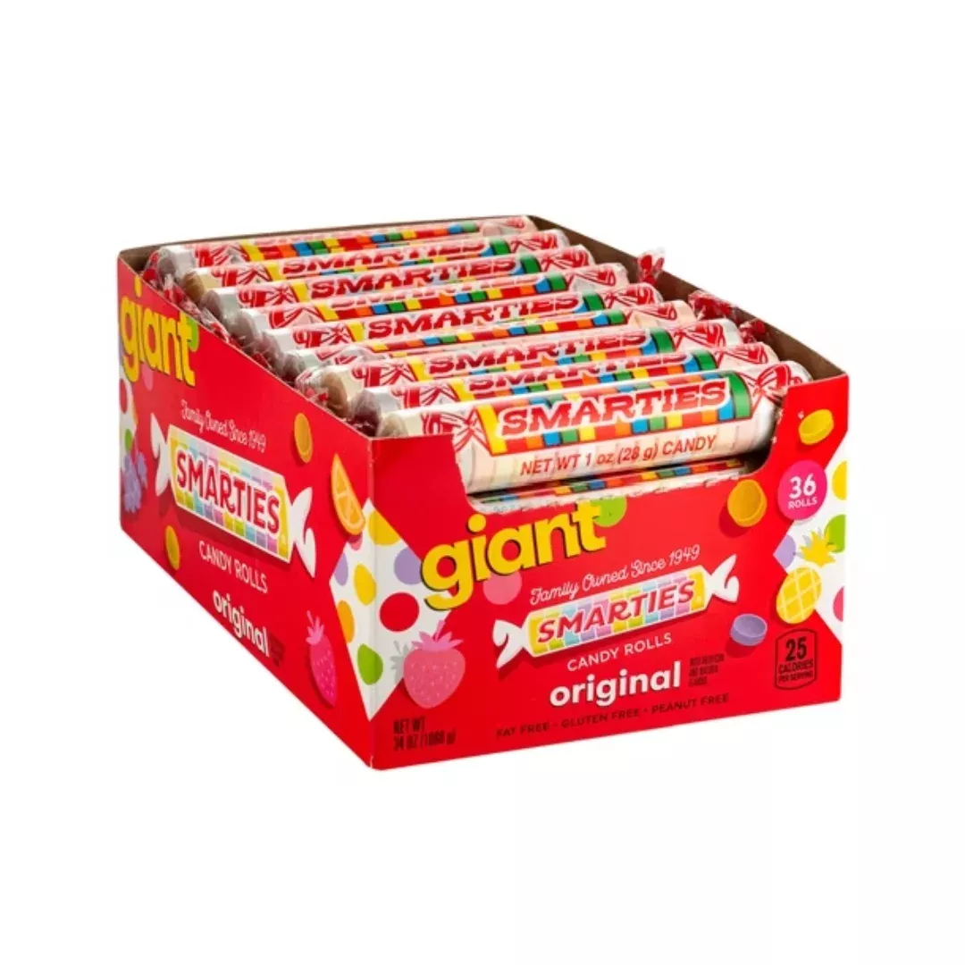 Smarties Candy Rolls Giant - 36ct