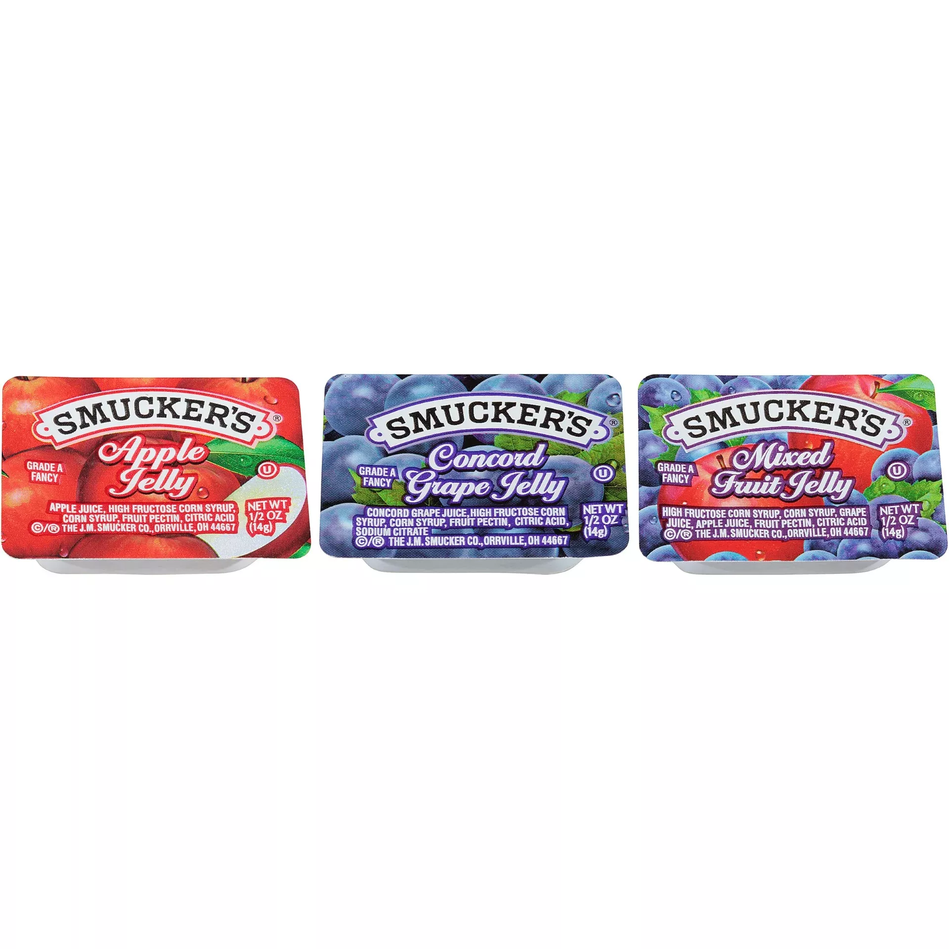 Smucker Food Smucker Assortment Plastic .5 Ounce Size - 6.25 Per Case