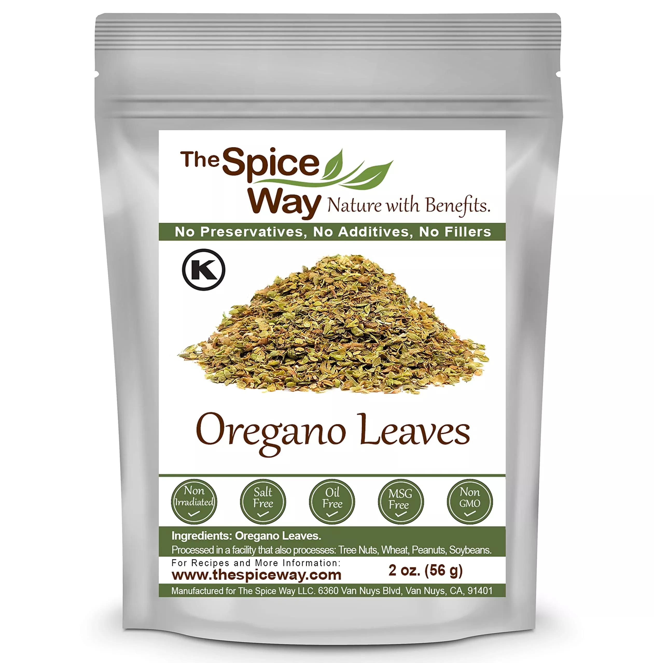 The Spice Way Oregano Leaves - (2 Oz) Dried Oregano Herb Leaf