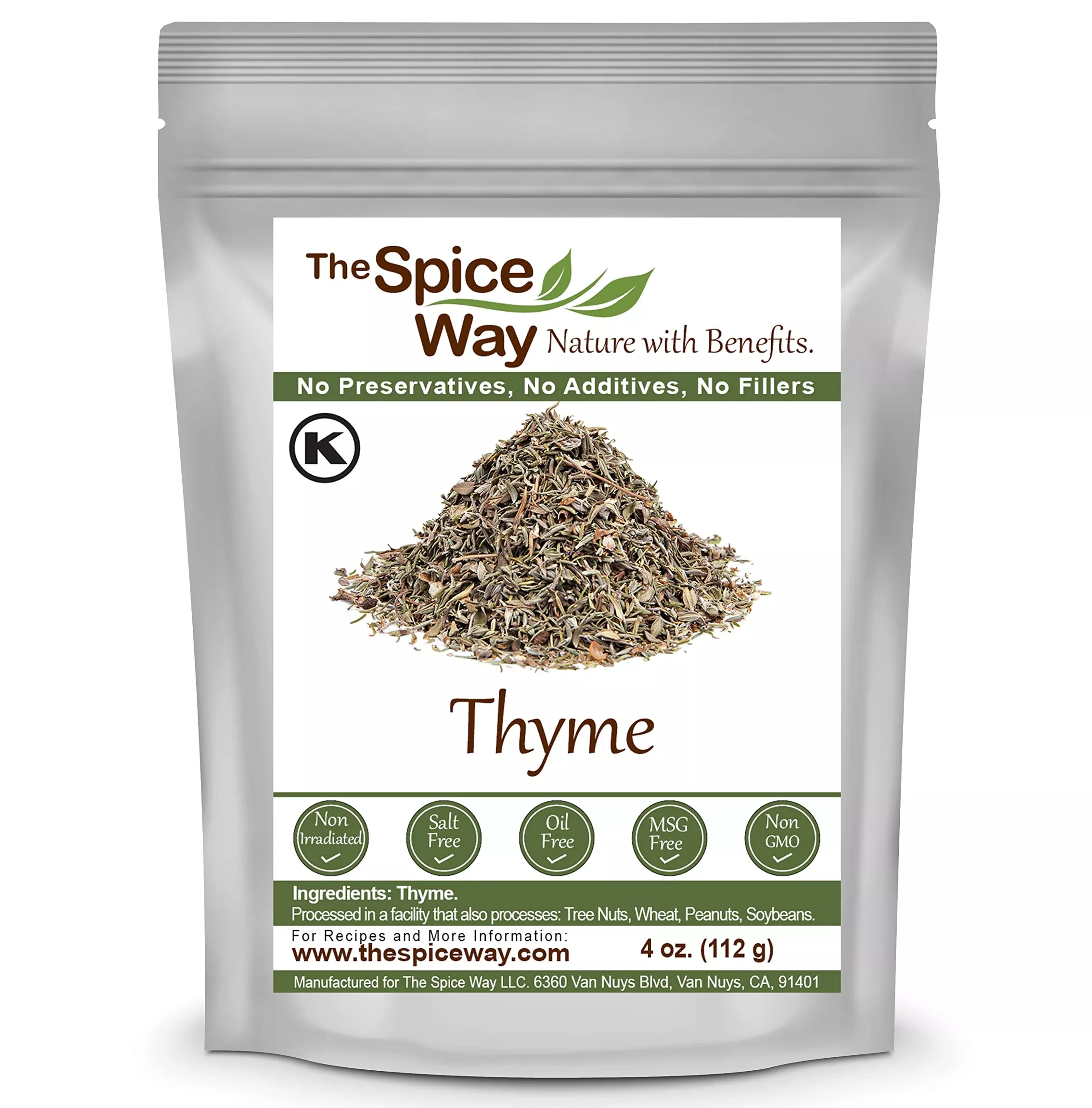 The Spice Way Thyme Leaves - (4 Oz) Packaged Fresh