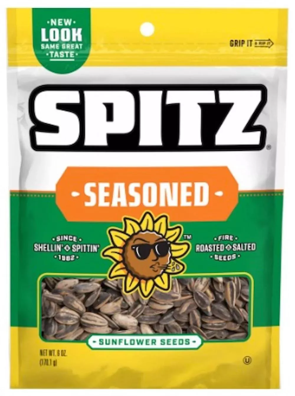 Spitz Seasoned Sunflower Seeds 6 oz Pack of 9