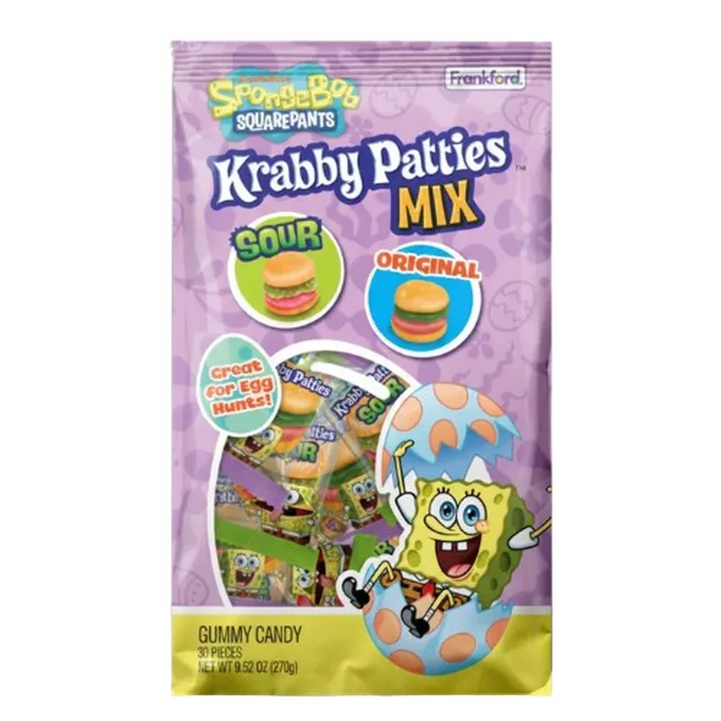 Spongebob Krabby Patties Mix 30 Count Easter 9.52 oz. Bag