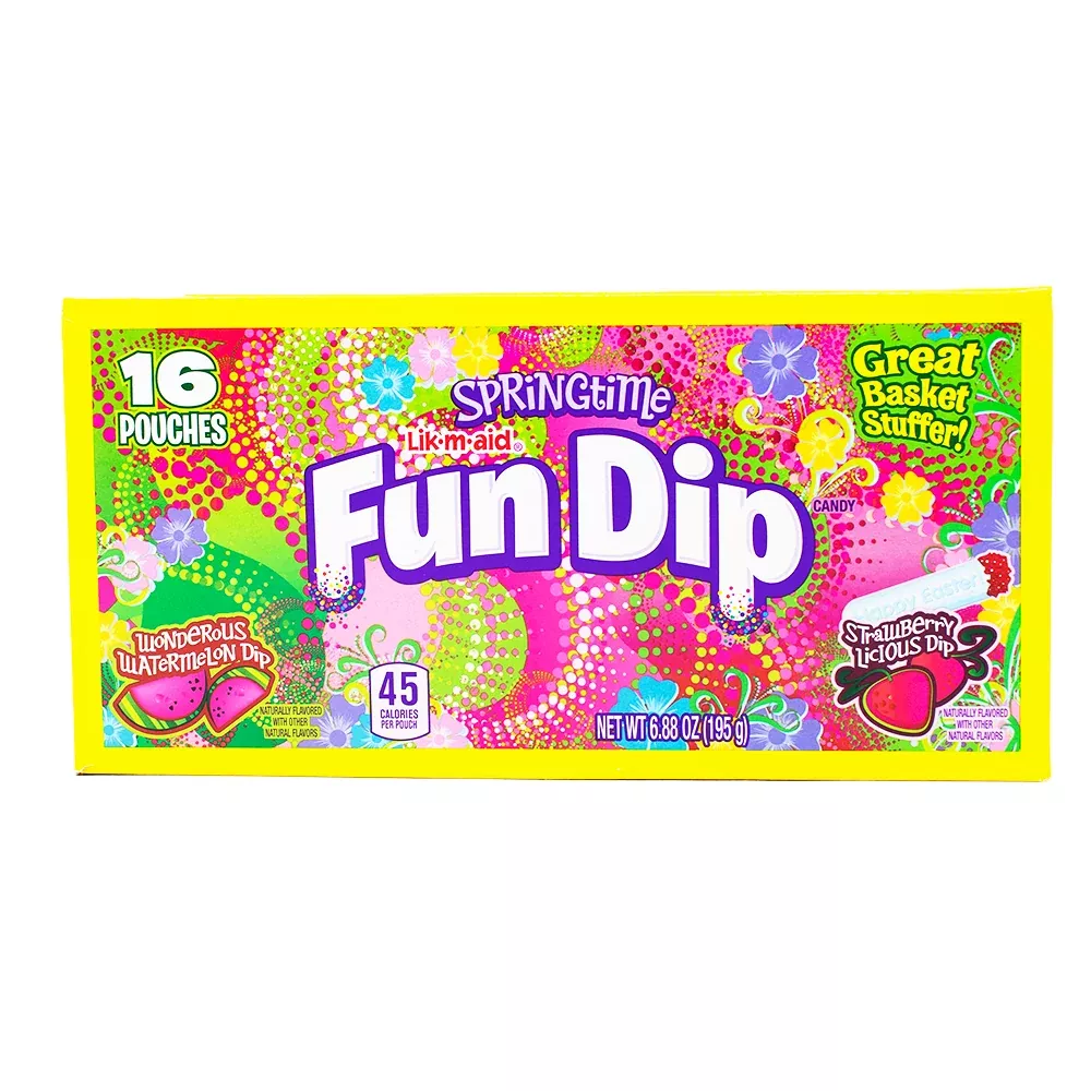 Springtime Fun Dip - Watermelon/Strawberry 16 Pouches