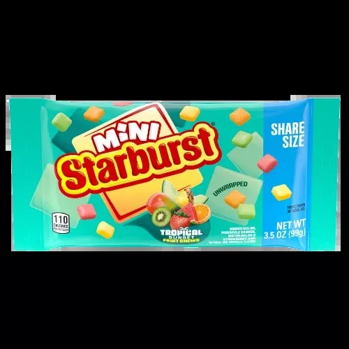 Starburst Mini Tropical Sunset 3.5 oz. Bag
